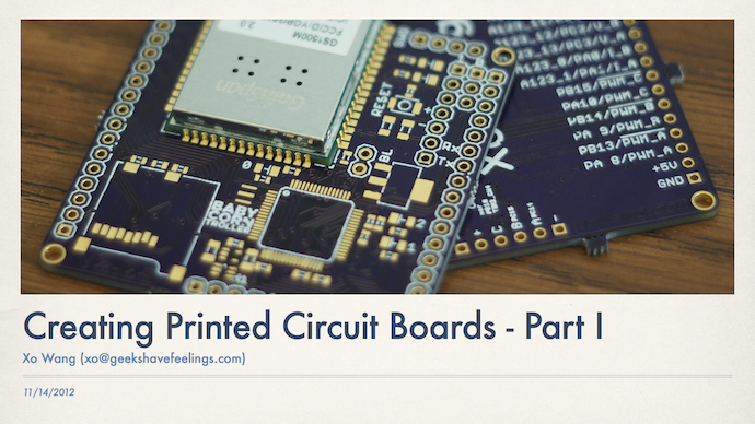 PCB workshop I